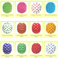 Farolillos de lunares de papel (10 unidades)